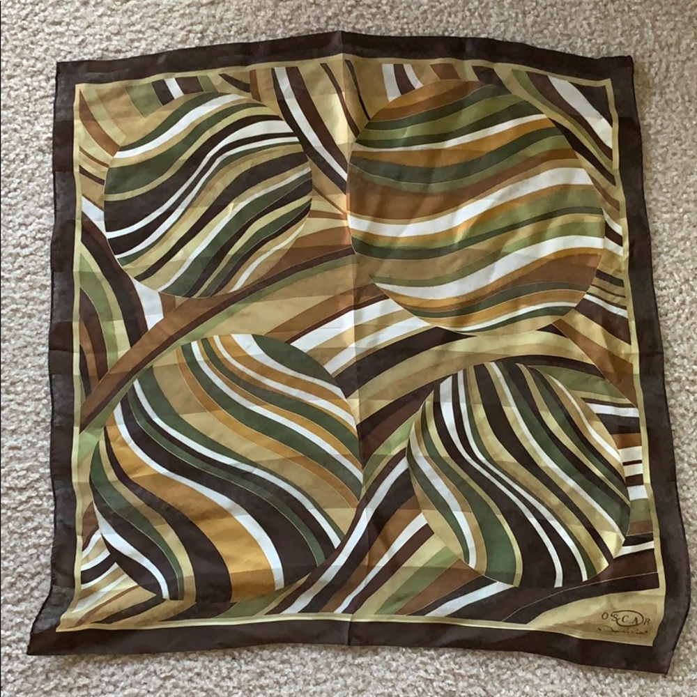 Oscar de la Renta silk wrap